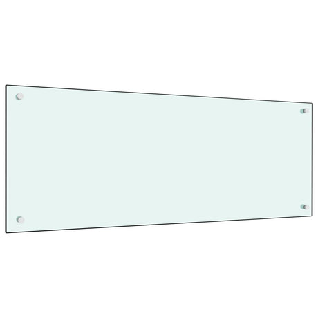VIDAXL FRIADSBREIDE KITCHE 100x40 cm Temperiertes Glas weiß