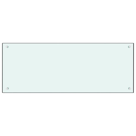 VIDAXL FRIADSBREIDE KITCHE 100x40 cm Temperiertes Glas weiß