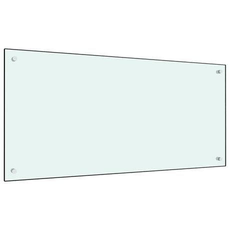 VIDAXL FRAGE SEMBLE KITCHE 100x50 cm gehärtetes Glas weiß
