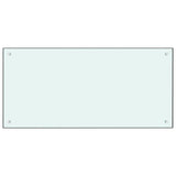 VIDAXL FRAGE SEMBLE KITCHE 100x50 cm gehärtetes Glas weiß