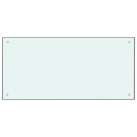 VIDAXL FRAGE SEMBLE KITCHE 100x50 cm gehärtetes Glas weiß