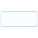 VIDAXL FRAGE SREBEN KITCHE 100x40 cm teral glas transparent