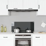 VIDAXL FRAGE SEMBLE KITCHE 90x40 cm gehärtetes Glas schwarz