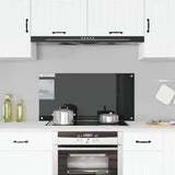 VIDAXL FRAGE SERBORK KITCHE 100x50 cm Temperiertes Glas schwarz