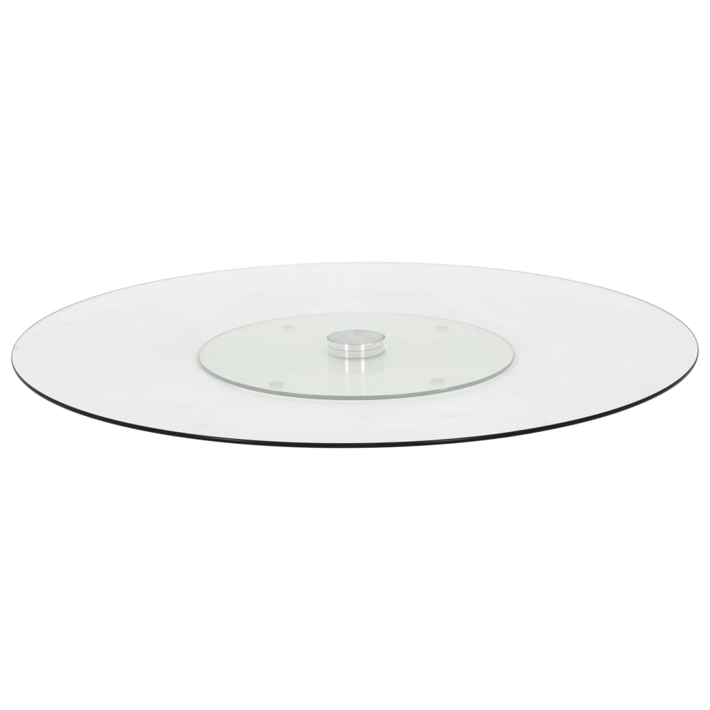 Vidaxl Servingboard girando 60 cm de vidrio templado transparente