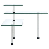 Vidaxl Eckschrank Küche 3-layer gehärtetes Glas