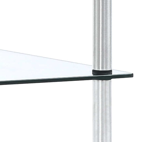 Vidaxl kastje 3-laags 40x40x67 cm gehard glas transparant