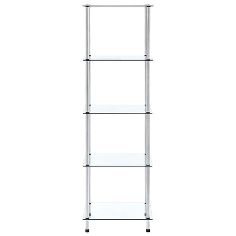 Vidaxl kastje 5-laags 40x40x130 cm gehard glas transparant