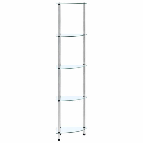 Vidaxl kastje 5-laags 30x30x130 cm gehard glas transparant