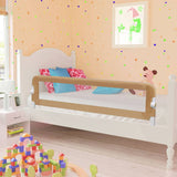 Vidaxl Bed Chart toddler 150x42 cm Polyester Taupe