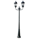 Vidaxl Garden Lantern z 2 ramionami 230 cm aluminium ciemnozielone czarne