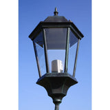 Vidaxl Garden Lantern z 2 ramionami 230 cm aluminium ciemnozielone czarne