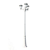 Vidaxl Garden Lant Kingston 3-Arms 215 cm Weiß