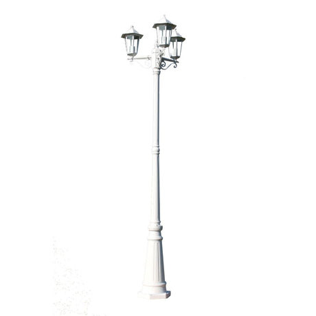 Vidaxl Garden Lant Kingston 3-Arms 215 cm Weiß