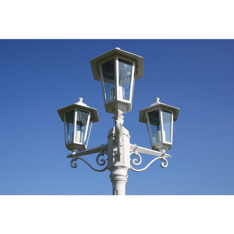 Vidaxl Garden Lant Kingston 3-Arms 215 cm Weiß