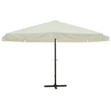Vidaxl Parasol Samos 500 cm Aluminium Weiß