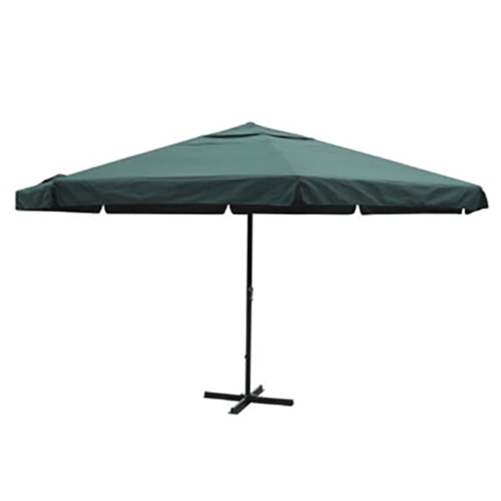 Vidaxl Parasol Samos 500 cm Green en aluminium