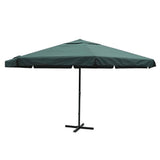 Vidaxl Parasol Samos de 500 cm de aluminio verde