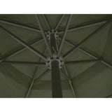 Vidaxl Parasol Samos de 500 cm de aluminio verde