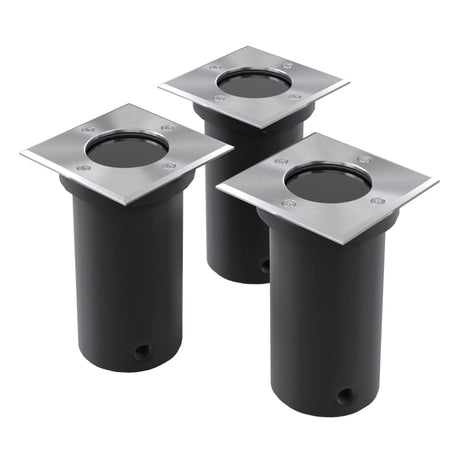 VIDAXL -Bodenflecken für Außen 3 PCs Quadrat