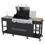 Vidaxl Outdoor -Küche mit Grill Montana 4 Brenner