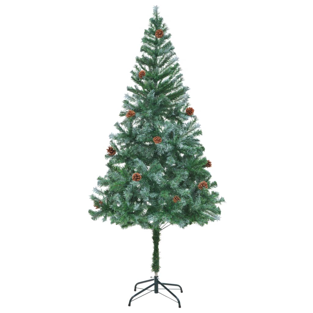 VIDAXL KUNSTKERSTBOOM mit Kiefernzapfen 180 cm