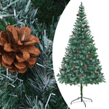 VIDAXL KUNSTKERSTBOOM mit Kiefernzapfen 210 cm