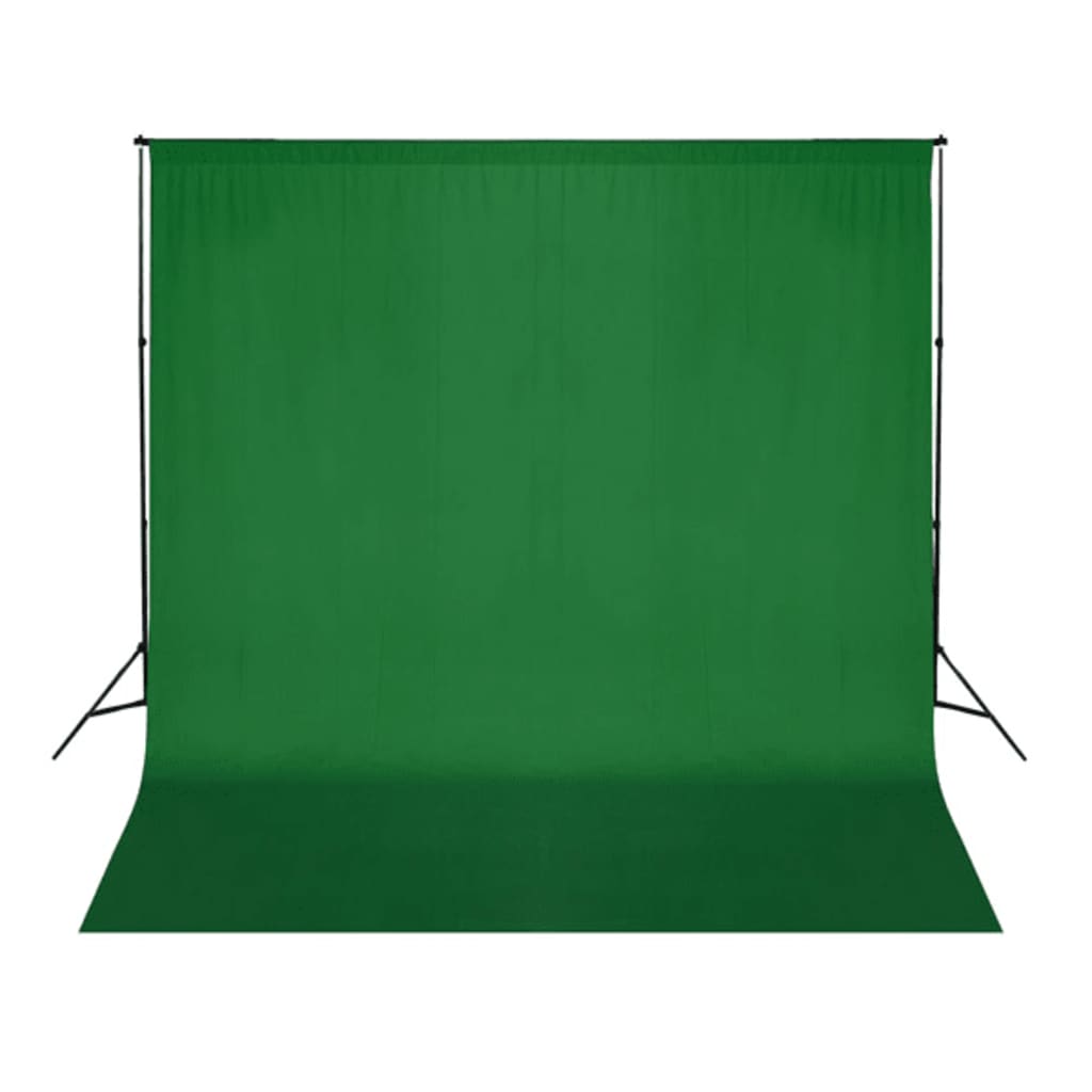 Vidaxl Sfondo senza Chromakey standard 300x300 cm di cotone verde