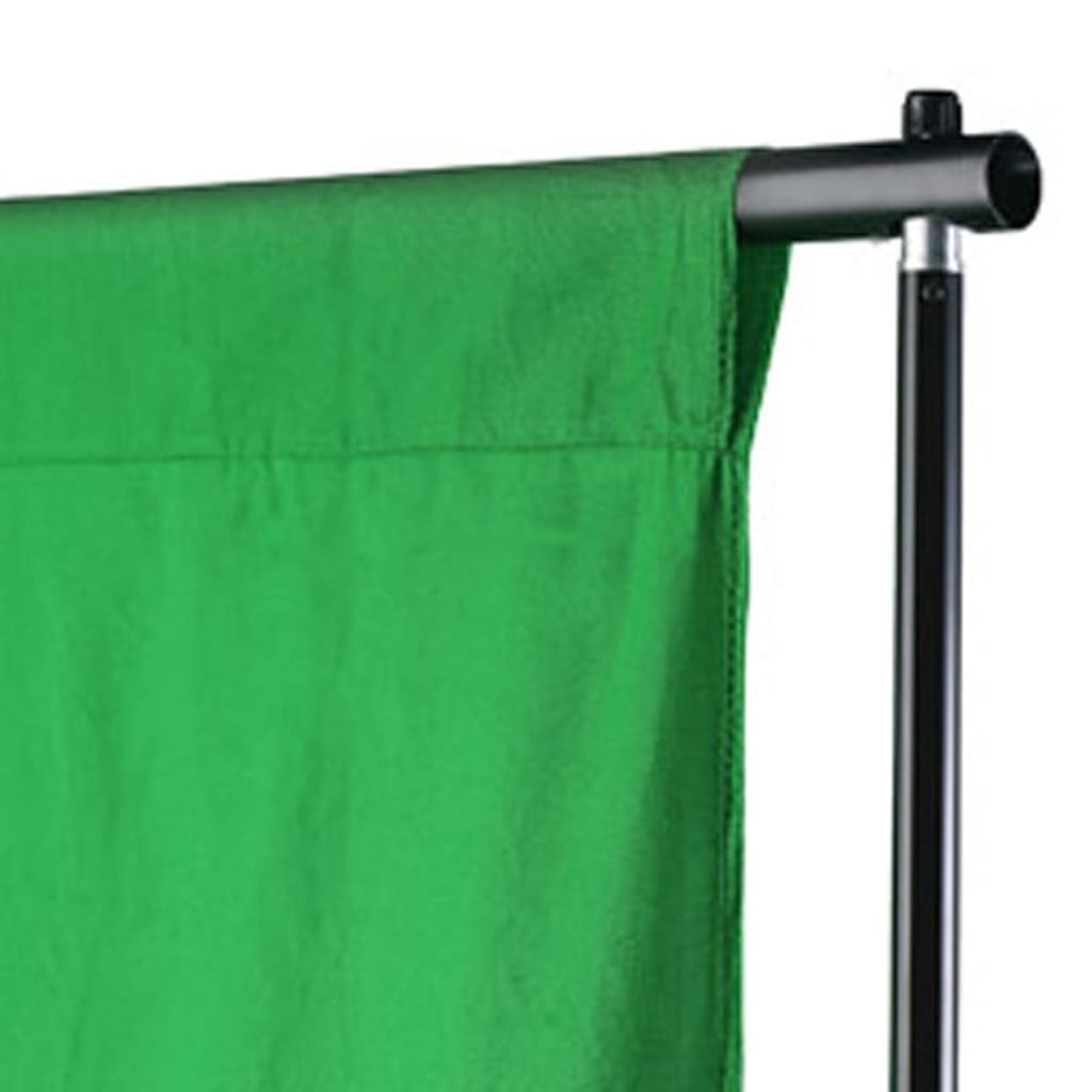 Vidaxl achtergrond zonder standaard chromakey 300x300 cm katoen groen