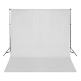 VIDAXL -Hintergrund ohne Standard 300x300 cm Baumwoll weiß
