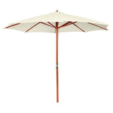 Vidaxl Parasol 300x258 cm de arena blanca