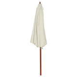 Vidaxl Parasol 300x258 cm Sandweiß