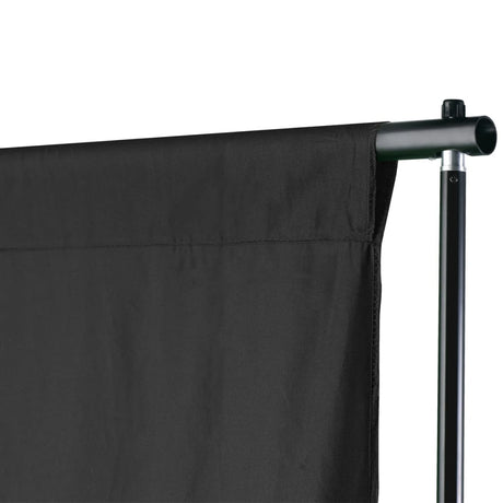 VIDAXL -Hintergrundsystem 600x300 cm schwarz