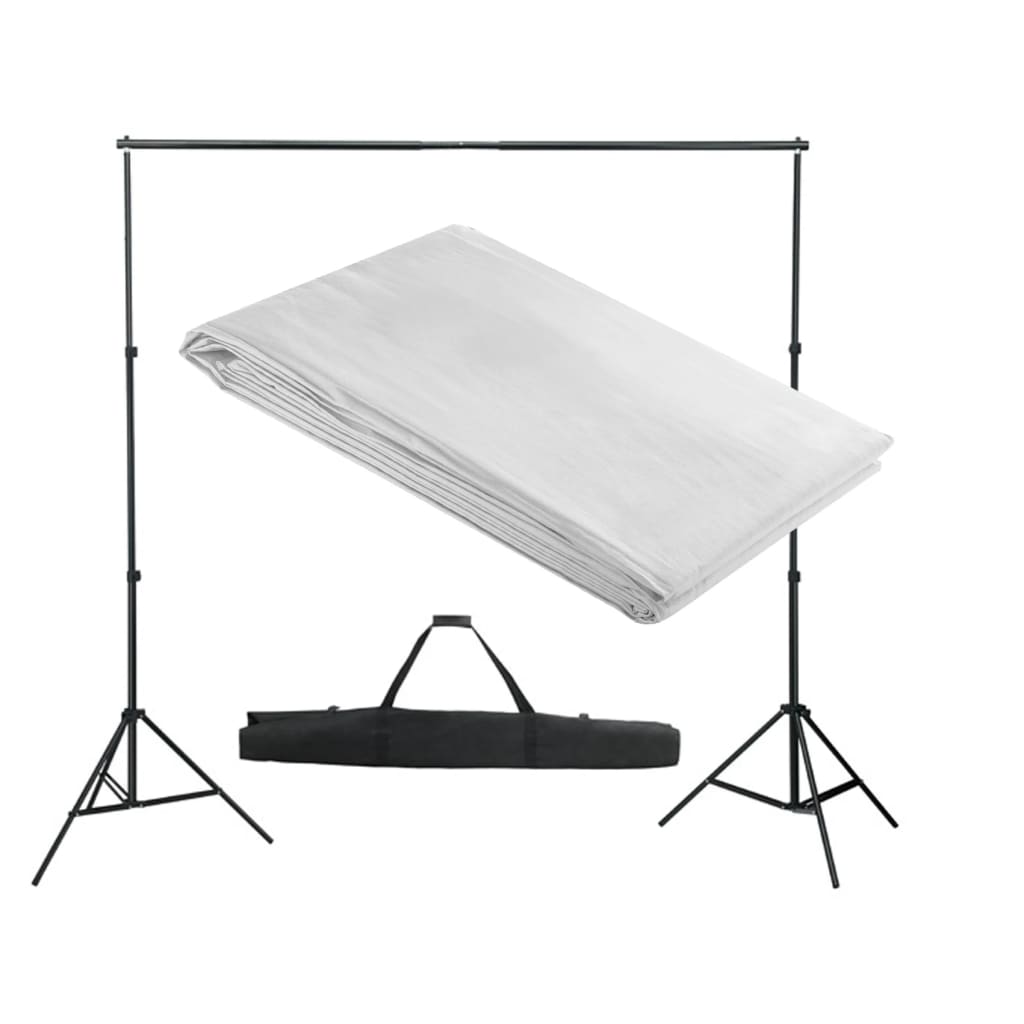 VIDAXL -Hintergrundsystem 300x300 cm weiß