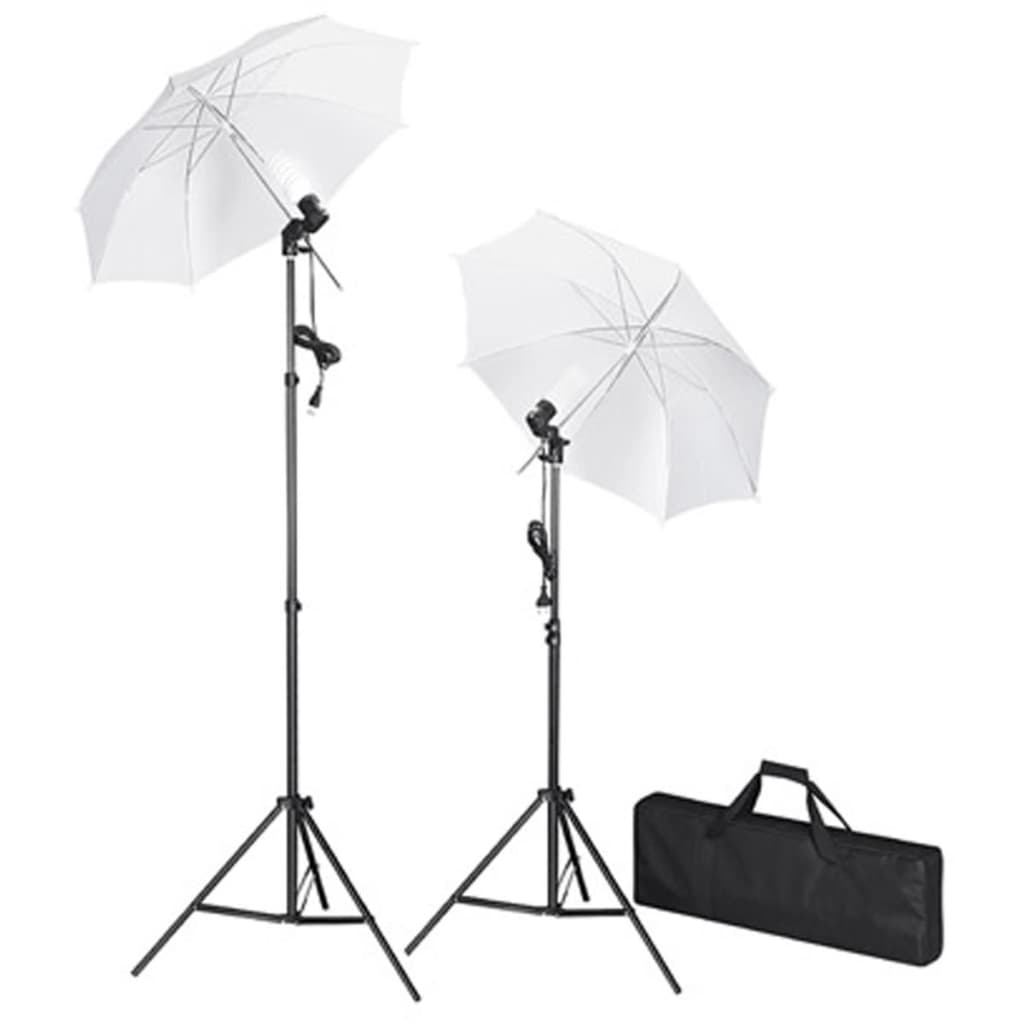 Vidaxl Studio set with green background and lamps 600x300 cm