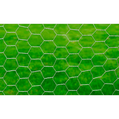 Vidaxl Drahtgitter hexagonal 1x25 m verzinktes Stahl Silber gefärbt