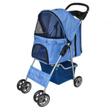 Vidaxl -Kinderwagen für Hundblau