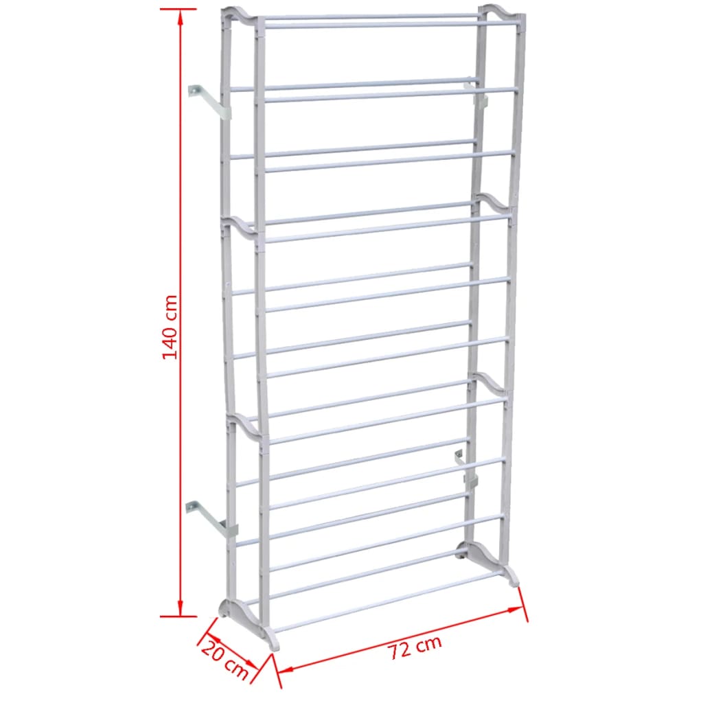 Vidaxl Shoe Rack de 10 capas