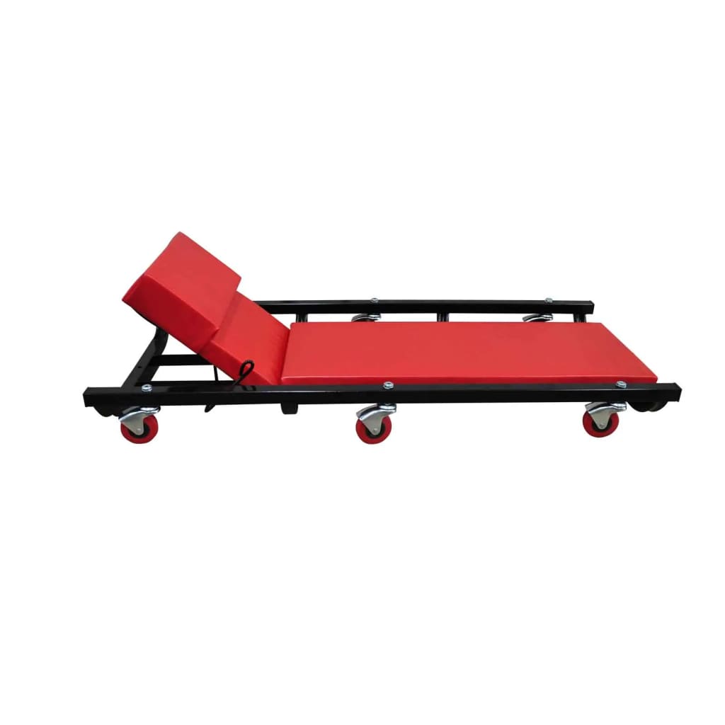 VidaXL Mechanic Bed with 6 wheels adjustable