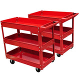 VIDAXL -Werkzeugtrolleys 2 STs mit 3 Regalen