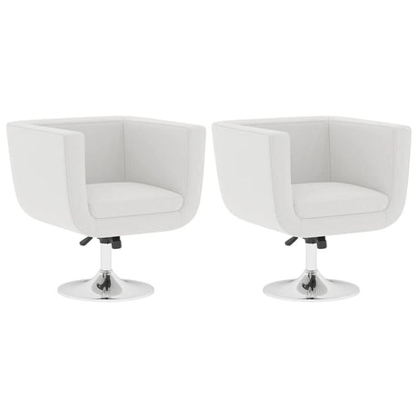 Vidaxl barstoelen 2 st kunstleer wit