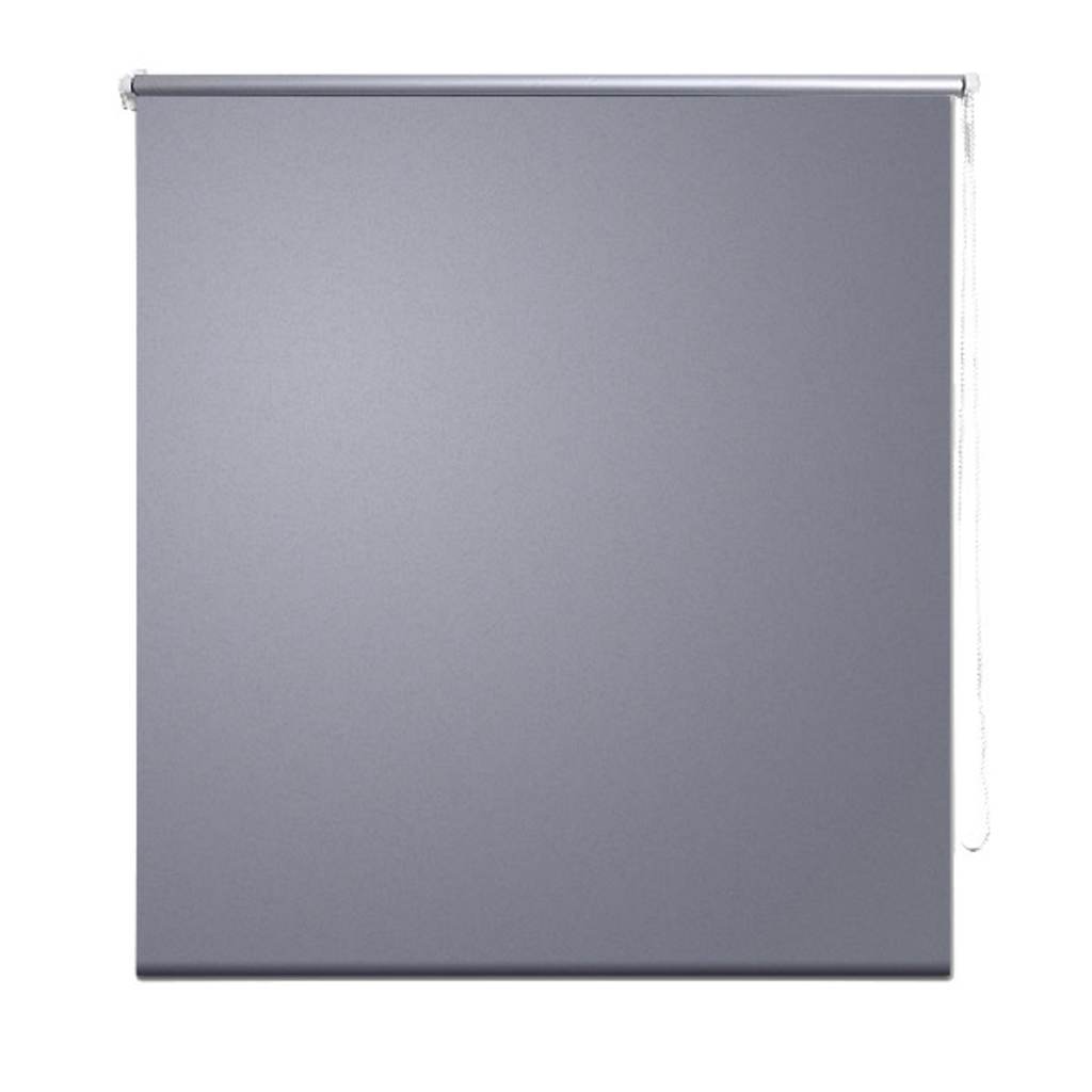 Vidaxl Roller Blind Blackout 120x175 cm Grau