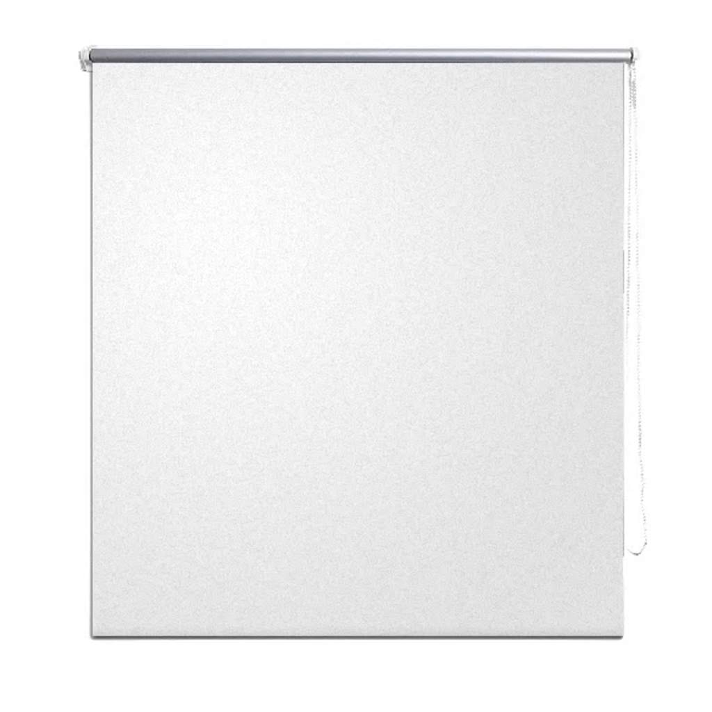 Vidaxl Roller Blind Blackout 140 x 175 cm hvit