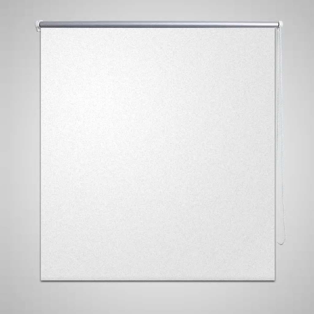 Vidaxl Roller Blind Blackout 140 x 175 cm hvit