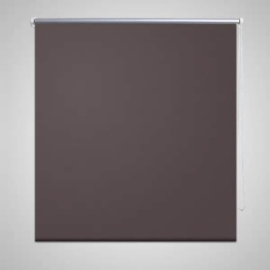 Vidaxl Roller Blind Blackout 100 x 230 cm kaffebrun