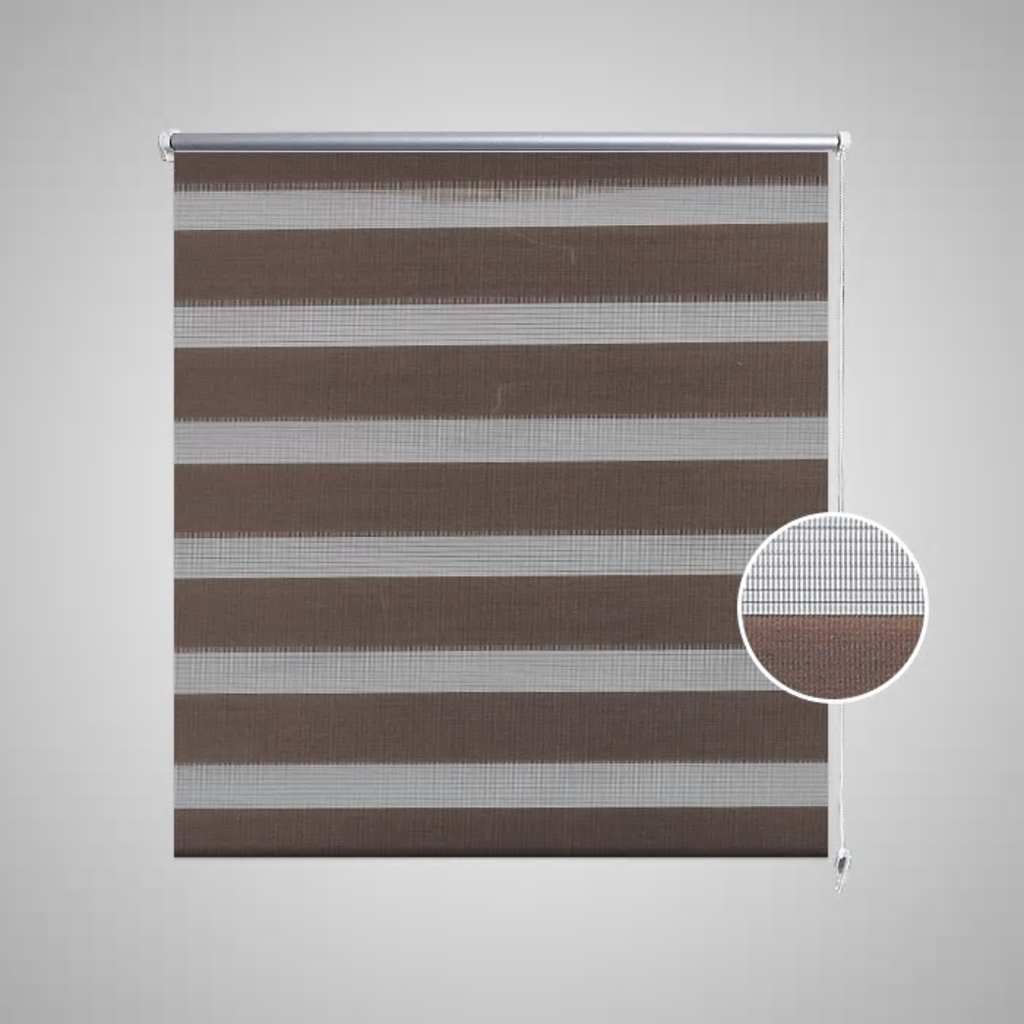 Vidaxl Duo Roller Blind 60x120cm Coffee Brown