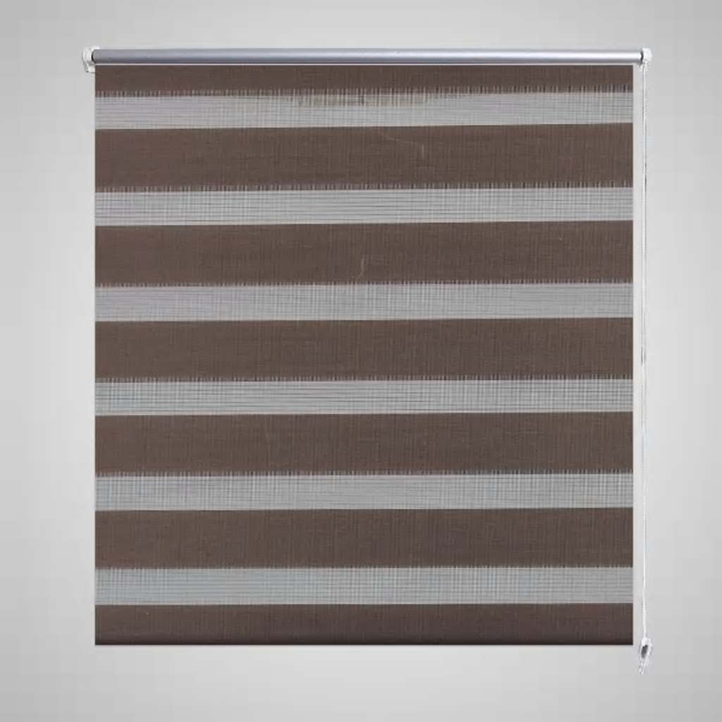 Vidaxl Duo Roller Blind 60x120cm Coffee Brown