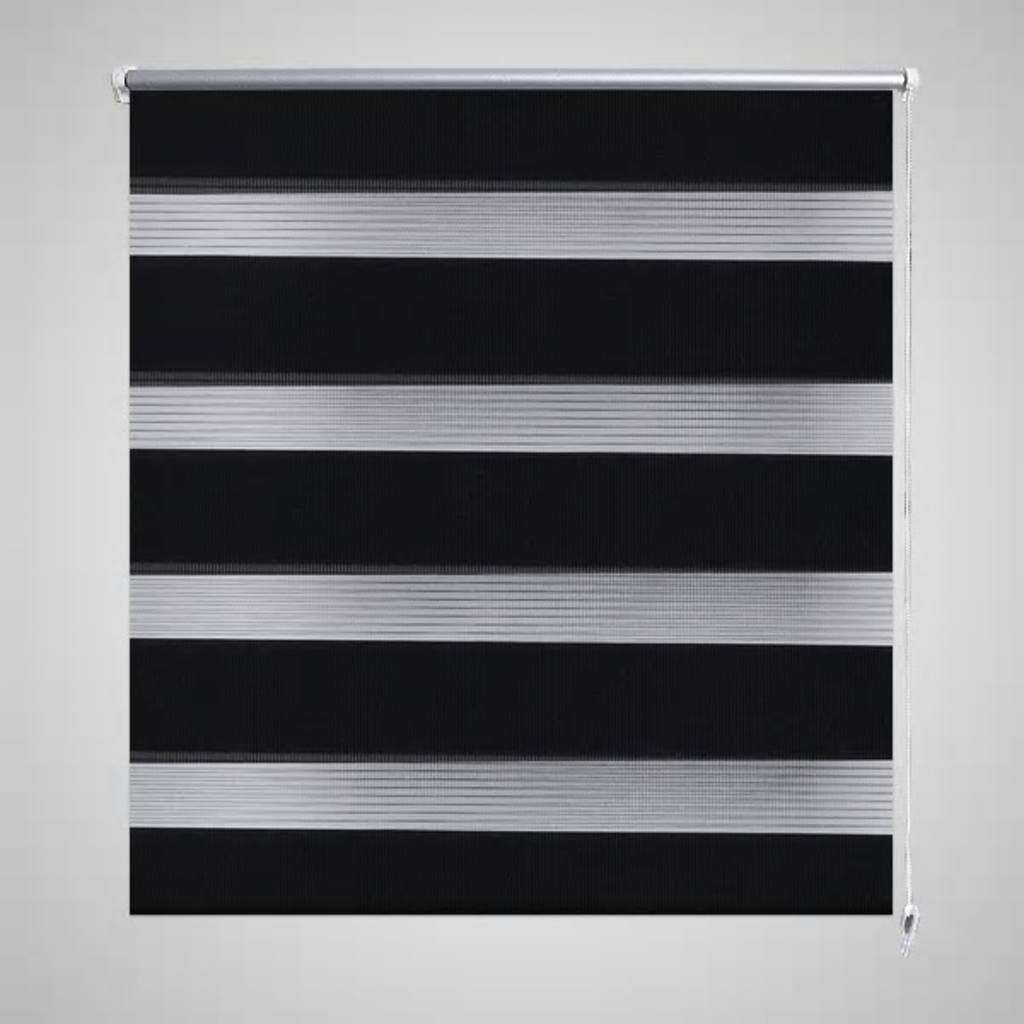 Vidaxl Duo Roller Blind 70x120 cm schwarz