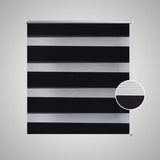 Vidaxl Duo Roller Blind 80x150 cm schwarz