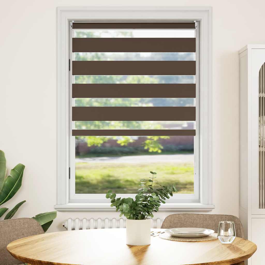 VidaXL Rollo-Duo 80 x 175 cm Kaffeebraun